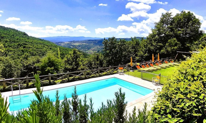 Papiano di Stia Villa | New! Papiano, character villa, private pool, great views, close to National Park