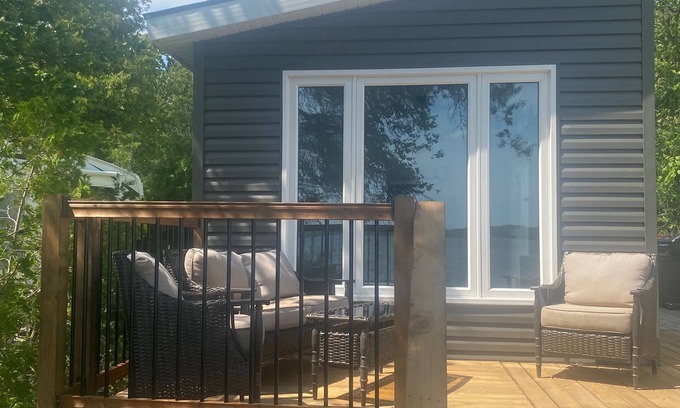 South Bruce Peninsula RV Rental | New Park Model on Waterfront at Family Campground
