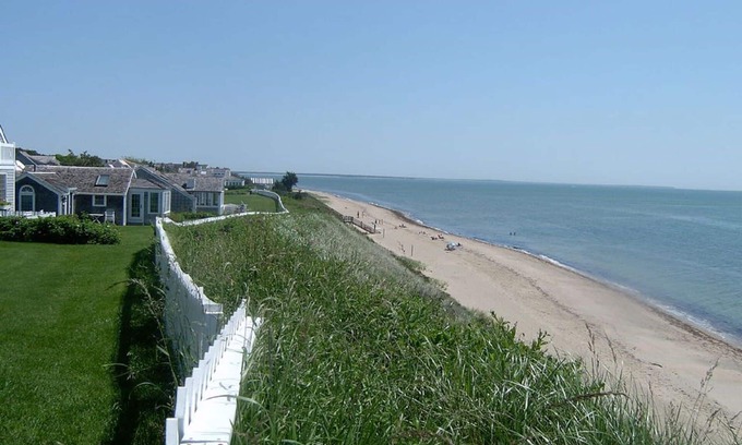 Mashpee House | New Seabury Beach Cottage with stunning ocean views, steps to private beach