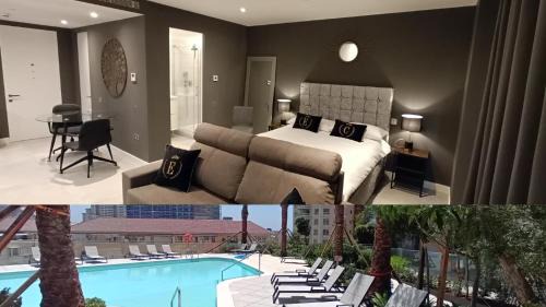 Gibraltar Apartment | NEW - Studio Apartments in EuroCity - Large Pool - Rock or Sea Views - Balcony - Free Parking - Holiday and Short Let Apartments in Gibraltar
