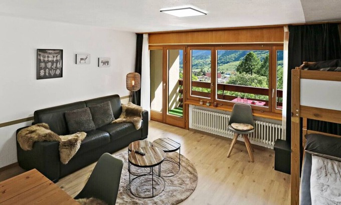 Leukerbad Apartment | New studio with breathtaking valley views
