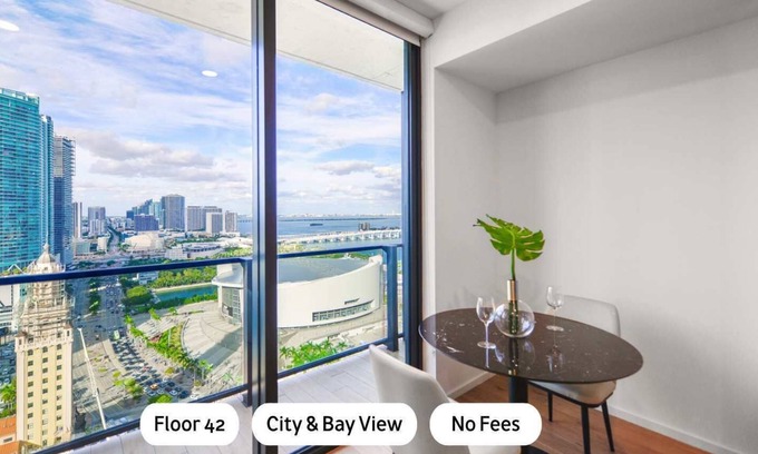 Downtown Miami Apartment | New Studio with No Fees & Free Beach Club Access