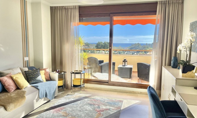 Benalmadena Costa Apartment | NEW Sunny and Quiet 2 Bedroom Apartment with Terrace, Sea View, Next to Golf