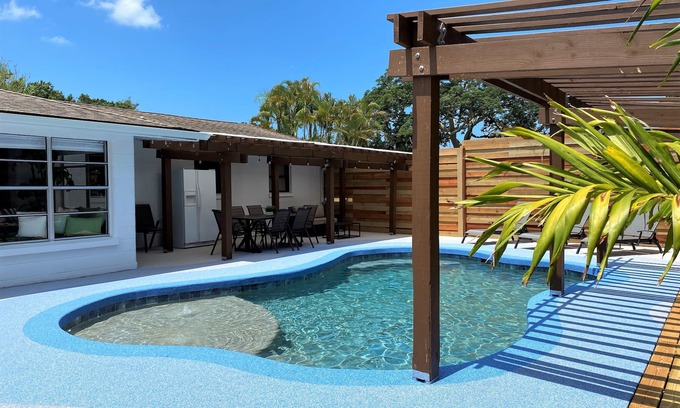 Ridge Wood Heights House | NEW! The Dunes-Heated Private Pool, Hot Tub, Private backyard-5mi to beach