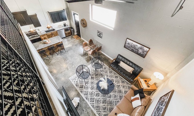 Mountain Home Apartment | NEW! The Lofts - Industrial/modern loft within walking distance to downtown!