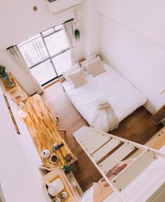 Hakata-ku Apartment | New! Top 7th floor 702 Japandi loft in Prime Location