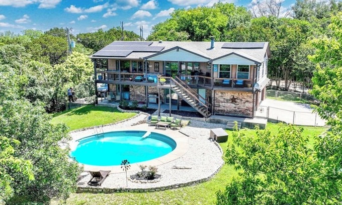 Lake Whitney House | New! Updated home with Pool, Lake Access & View! Pet Friendly!