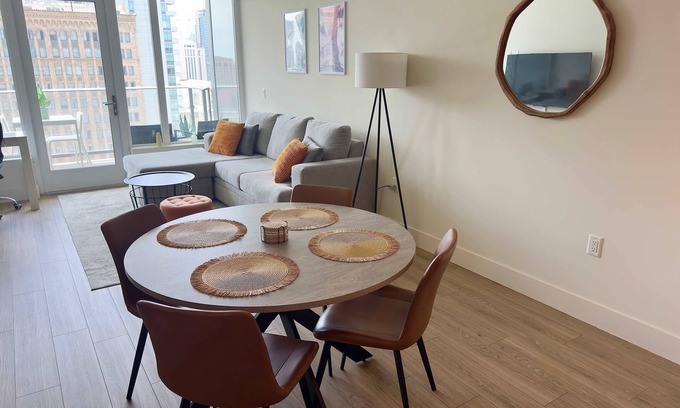 Civic Core Apartment | NEW Upscale Downtown San Diego Stay Queen Bed Pool Sauna