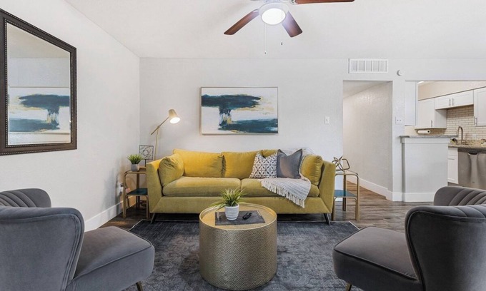Arlington Apartment | New! Walk to AT&T and Global Life - Cozy Retreat