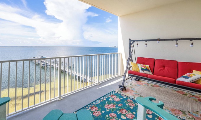 Ono Island Condo | New Waterfront Listing In Beautiful Harbour Pointe! Gulf View, Too!