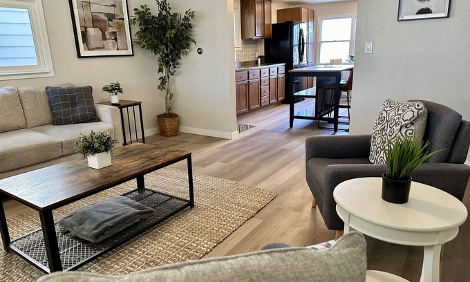 Clear Lake House | Newly remodeled 3 bedroom home. Steps from the legendary Surf Ballroom Sleeps 8!