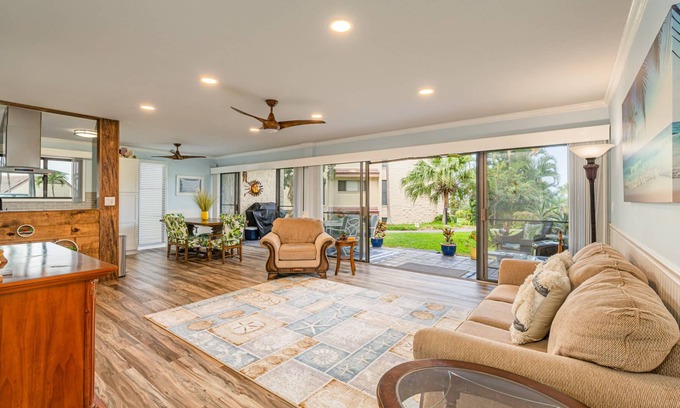 Keauhou Condo | Newly Remodeled C 104 2-Bed 2-Bath Home with Lanai Bbq Your Hawaii Getaway!