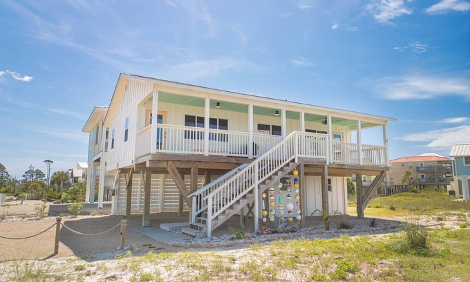 Port St. Joe House | Newly remodled FL cottage - 1st Tier - Gulf views - 100 steps to beach