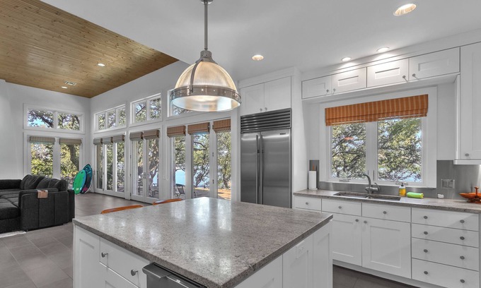 Graham House | Newly renovated Lakefront with Dock on Huge shaded lot