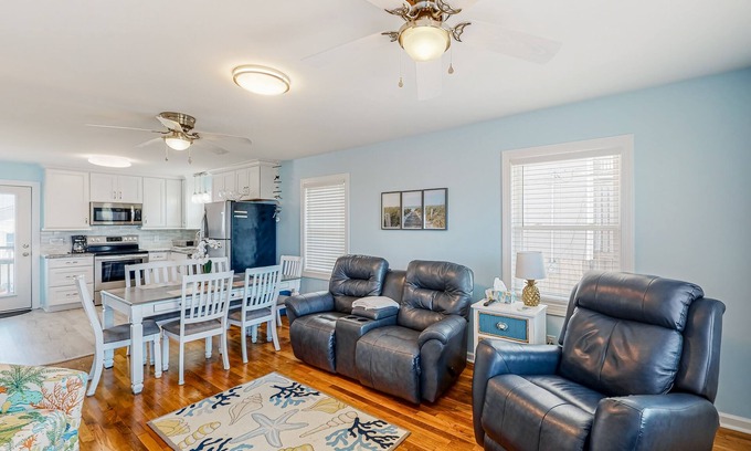 Atlantic Beach House | Newly renovated beach home with decks, ocean views, and outdoor shower
