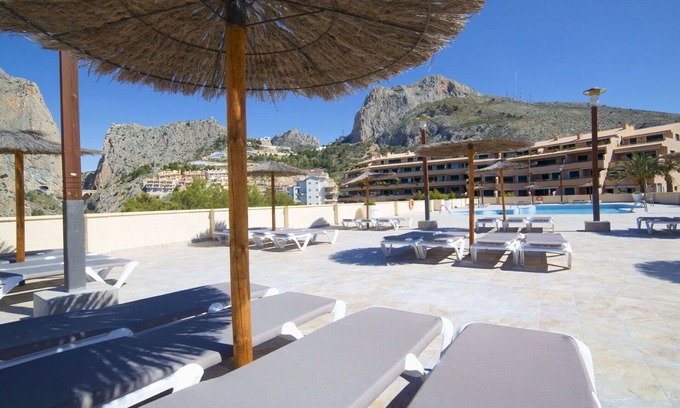 Pueblo Mascarat Apartment | Nice apartment for 4 guests with pool, WIFI, A/C, TV, terrace and parking