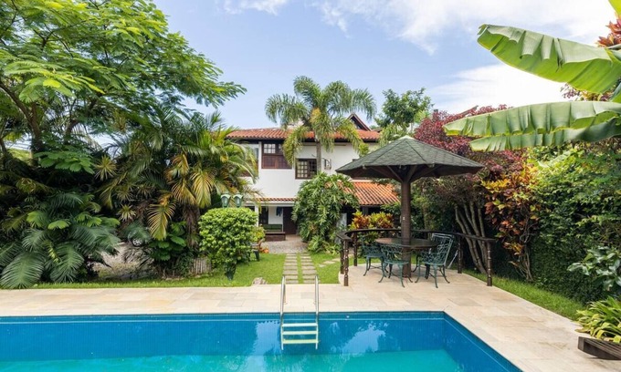 Porto da Lagoa House | Nice house high line and comfort, with swimming pool and tropycal garden.