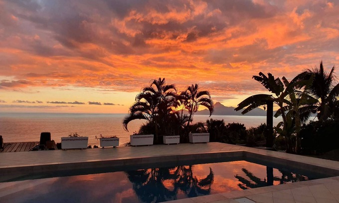 Punaauia Villa | Nice house on the hills with Moorea and ocean view