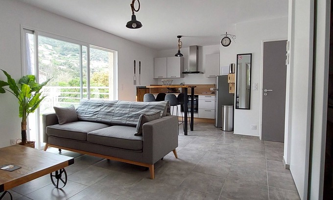 Casamozza Apartment | Nouveau - Résidence A Casetta - F2 Neuf Avec Terrasse à - 8 mn de la Plage