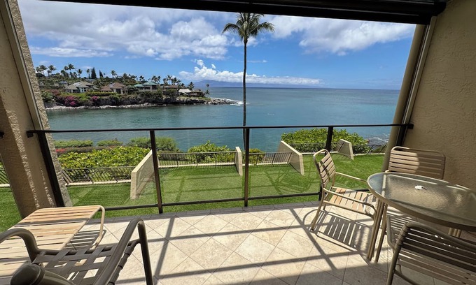 Napili Condo | NP C22 Oceanfront Views 2BD Condo, Steps to Pool and Snorkeling at Honokeana Cove