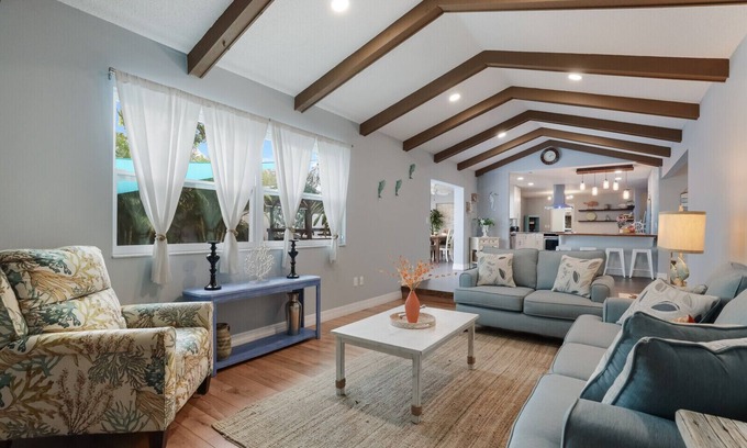 Harbor Hills House | Oasis backyard Pool with hot tub close to the beach and IMG