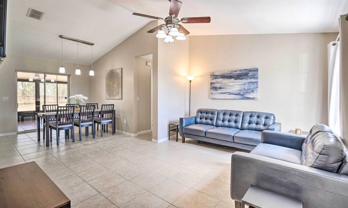 Ocala House | Ocala Home: A/C & Fenced Backyard, Pets Welcome