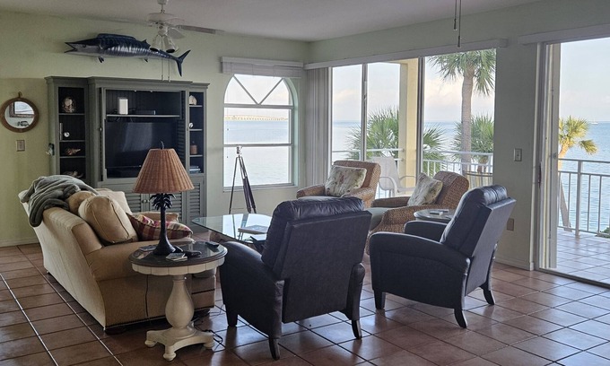 Long Key Condo | Ocean front gated privacy with 3 bedrooms and protected boat slip.