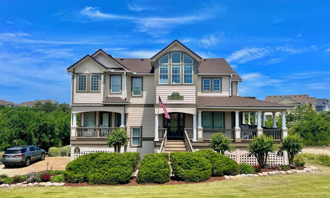 Corolla House | Ocean & Golf Course Views, 5 Bedroom, Private 75 Ft Pool, Gym/Pickleball/Tennis