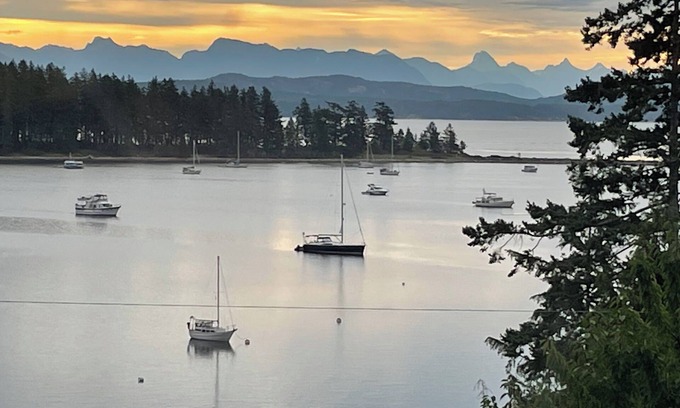 Heriot Bay House | Ocean, mountain and harbour views. Family friendly house.