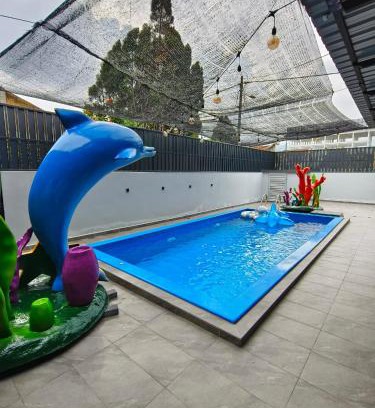 Taman Teh Teng Seng House | Ocean Private Pool Homestay Ipoh 海洋风情泳池民宿 14px（Wellsonhome）
