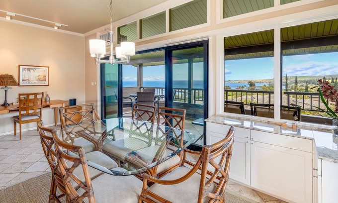 Kapalua Condo | Ocean-view condo near the beach with outdoor pool, golf, balcony, grills, & AC