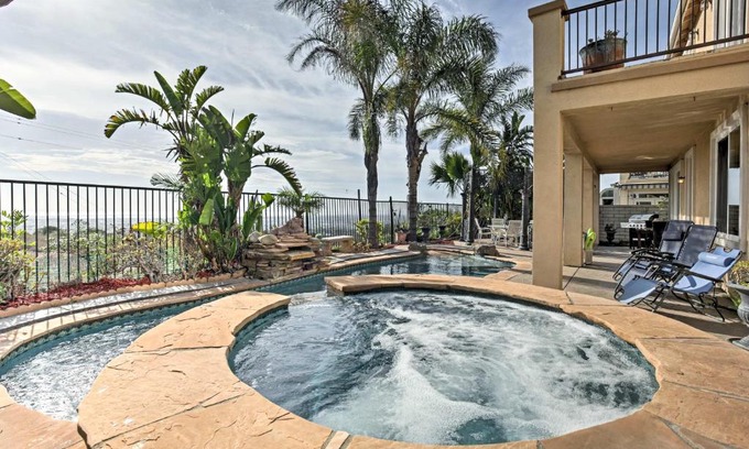 Ocean View Hills House | Ocean-View San Diego Home with Pool, Patio and Hot Tub