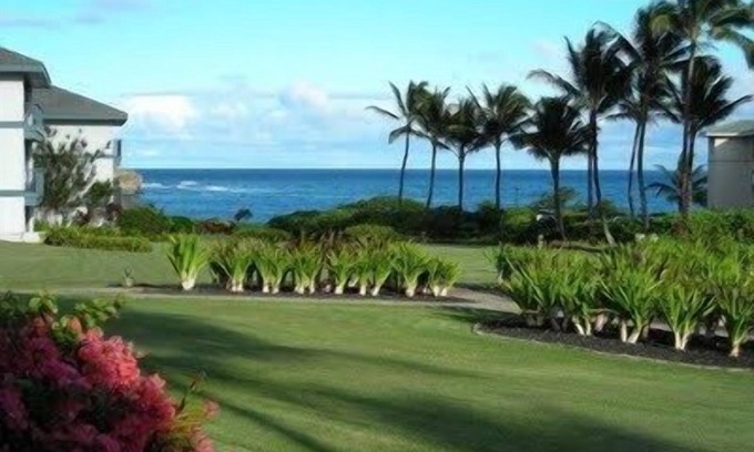Poipu Condo | Ocean Views from this 2 bdrm/2 Bath Ground Floor Family Friendly Condo