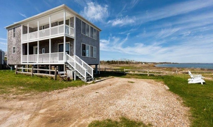 Barnstable House | OCEANFRONT! 4.2 STEPS to Shore!