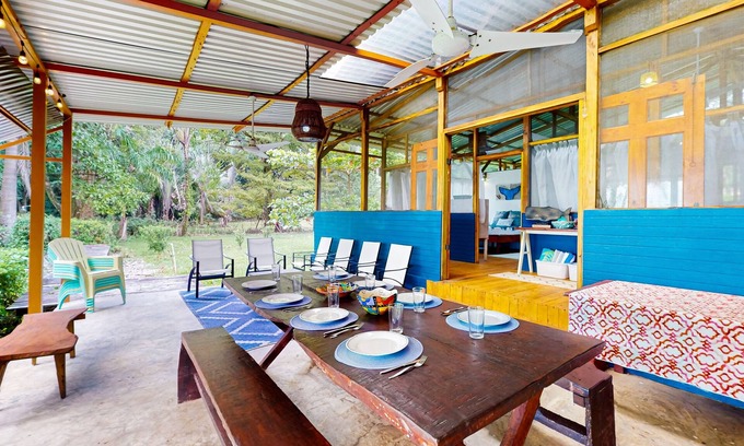 Ballena House | Oceanfront bungalow with ocean views, covered patio & free WiFi