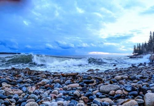 Prospect Harbor House | Oceanfront Crackling Cove Cottage Family firer pit slleeps 6