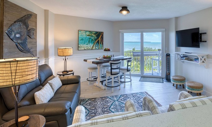 Tavernier Condo | Oceanfront Key Largo Paradise with Private Beach~Pool~Tennis~Marina and more.