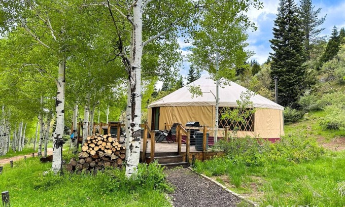 Duck Creek Village RV Rental | Off-Grid Yurt at Angel Valley Ranch