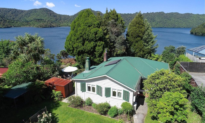 Lake Okareka House | Okareka Lakefront - Four Bedroom Original Lake House with Fantastic Lake Views
