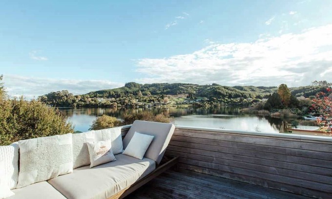 Okere Falls House | Okere Lake House - Lakefront with Private Jetty