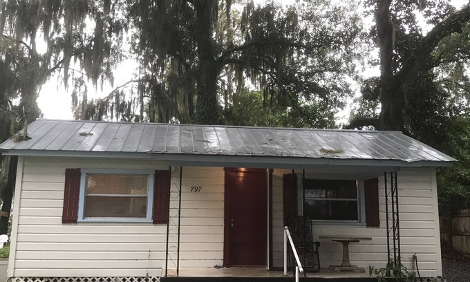 Lake Panasoffkee House | old Florida cottage canal front