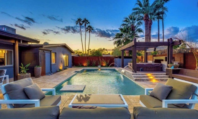 Scottsdale Highlands House | Old Town Scottsdale Oasis w/Heated Pool, Hot Tub, Fire Pit, Arcade & BBQ Grill