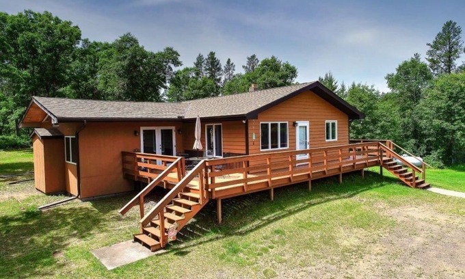 Gordon House | Ole's Outpost Cabin Wascott/Minong on UTV/Snowmobile Trail & Near Boat Landings!