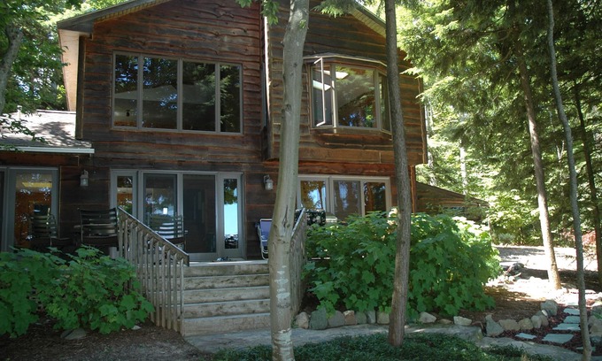 Traverse City House | Omena Paradise on Traverse Bay Awaits! Private Beach! Summer 2025 Openings!
