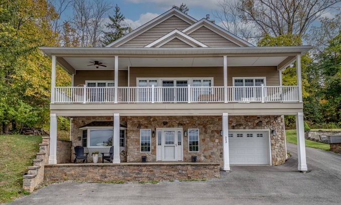 Town of Milo House | On Cloud Wine: lake home on Keuka Lake`s east side, private beachfront