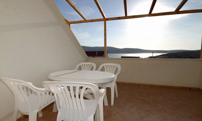 Kustici Apartment | One bedroom apartment with terrace and sea view Zubovići, Pag (A-9363-a)
