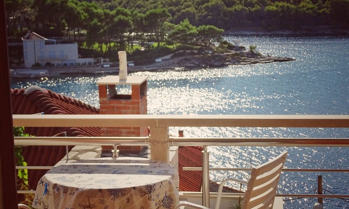 Povlja Apartment | One bedroom apartment with balcony and sea view Povlja, Brač (A-14399-d)