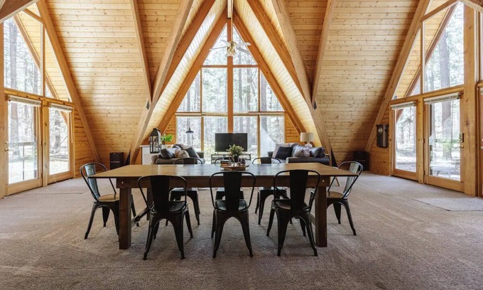 Pinetop Cabin | One of a Kind A-Frame with Cathedral Ceilings in Prestigious Gated Country Club