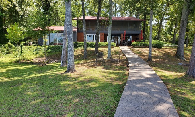 Dadeville House | "One-of-a-kind" Lake Martin Property With Large Boat Ramp, Boathouse & Pier