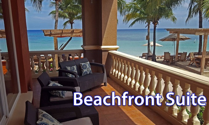 Antoneys Cay Resort | ONLY Beachfront Suite @ Infinity Bay Resort - 24hr Service, Pools, Spa, Luxury!